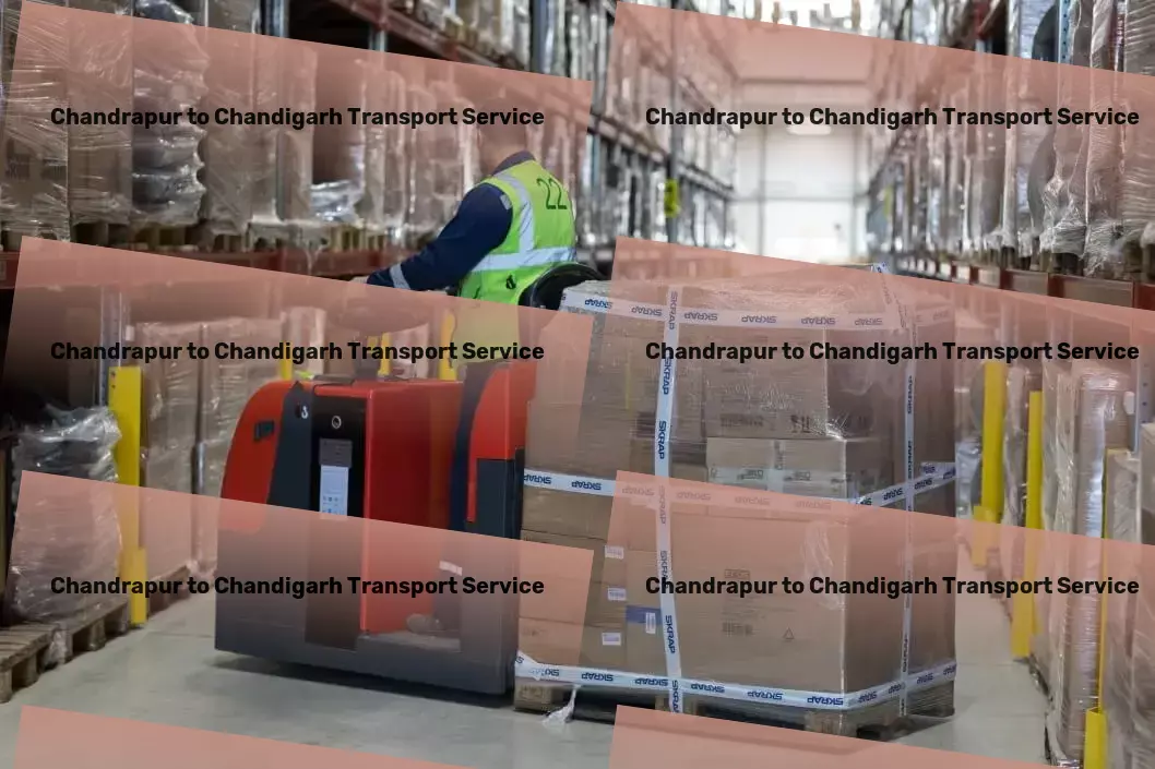 Chandrapur to Chandigarh Part Load Transport High-volume parcel delivery