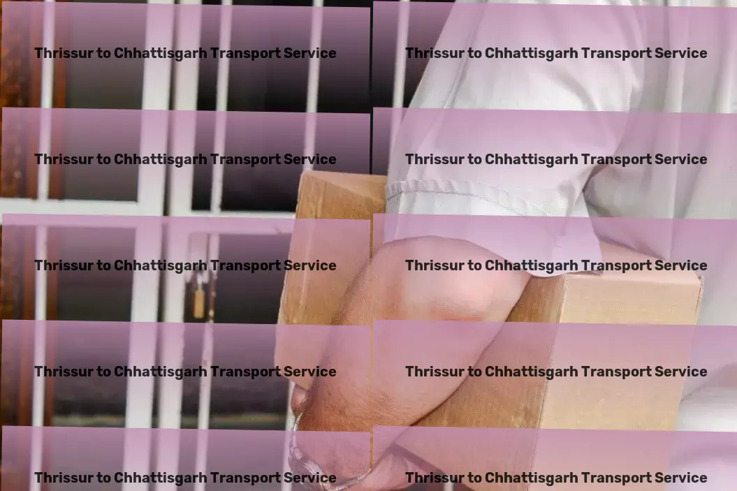 Thrissur to Chhattisgarh Bike Transport And Scooty Courier Cross-regional freight transport